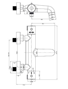 Смеситель для ванны Omnires Y Y1236/N CHR термостатический