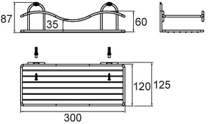 Полка Milardo 304W000M44