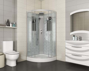 Душевая кабина Niagara NG-7715WBK, 90х90, прозрачный