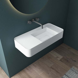 Умывальник Vincea Solid Surface VWB-6S480MW / VWB-6S412MW, 80х40