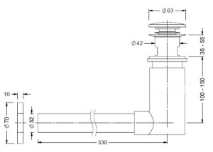 Сифон для умывальника Prevex EasyClean Premium ECP-C4NR3-01EU
