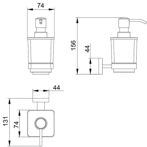 Дозатор для моющих средств Timo Selene 10039/00