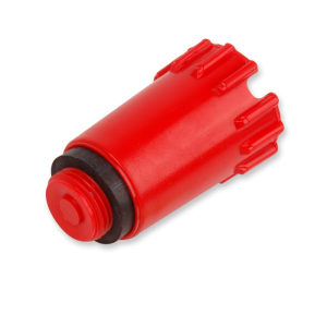 Пробка проверки герметичности 1/2", с резинкой, красная, 85 мм (Польша)