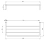 Полка Deante Silia Bronze BR ADI C531