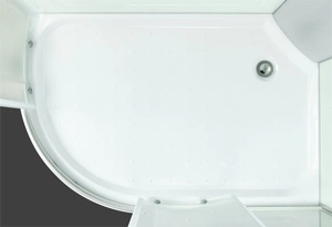 Душевая кабина Saniteco BST-120WL / BST-120WR, 120х80 R, прозрачный