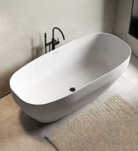 Ванна из искусственного камня Belux Арго АР-1750 белый матовый Solid Surface, 175х80