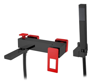 Смеситель для ванны Boheme Q 143-BR Black Red