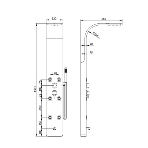 Гидромассажная панель RGW SP-03
