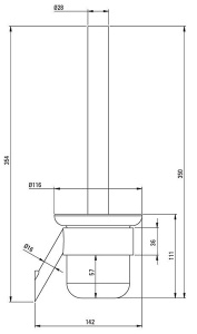 Ершик для унитаза Deante Silia Titanium ADI_D711