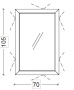 Зеркало Boheme Vallessi Dolce 567-B Black