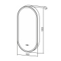 Шкаф-зеркало Abber Kontur AG6339SWHB