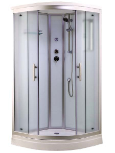 Душевая кабина Timo Standart T-6601 / T-6609 Silver Fabric, 100х100, матовый
