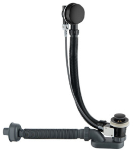 Сифон для ванны Oliveeka OL-104-MB, черный матовый