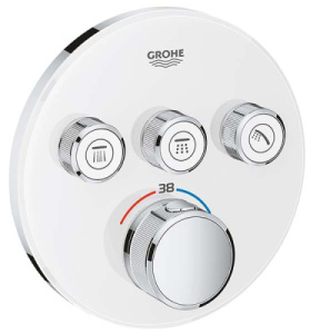 Смеситель встраиваемый Grohe Grohtherm SmartControl	29904LS0 термостатический, белая луна