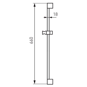 Душевая штанга Ferro Rail1.0