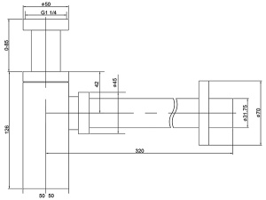 Сифон для умывальника Timo 958/03L