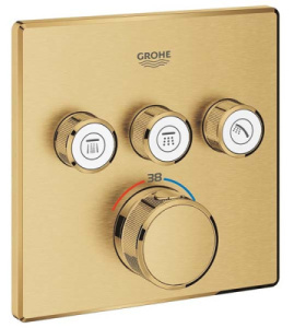 Смеситель встраиваемый Grohe Grohtherm SmartControl	29126GN0 термостатический, холодный рассвет матовый