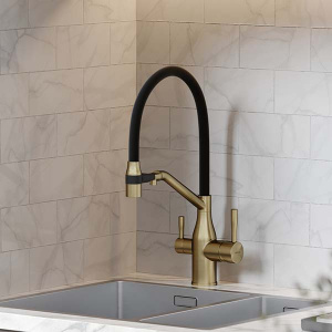 Смеситель для кухонной мойки Sancos Orta SC4008BG с подключением к фильтру воды