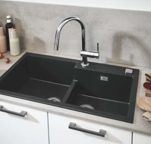 Смеситель для кухонной мойки Grohe Minta 32321002 / 32321DC2 с выдвижным изливом, хром