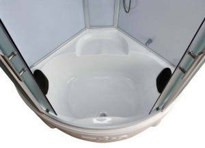 Душевая кабина Timo Standart T-6625 / T-6635 / T-6655 Silver Fabric, 125х125, матовый