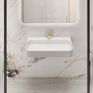 Умывальник Vincea Solid Surface VWB-6SG75MW / VWB-6SG90MW, 75х46