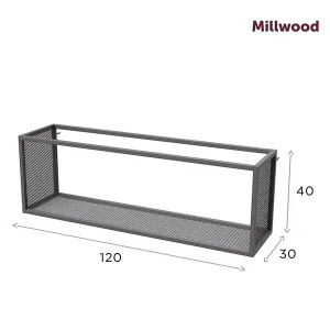 Полка Millwood Лофт 5 металлокаркас черный