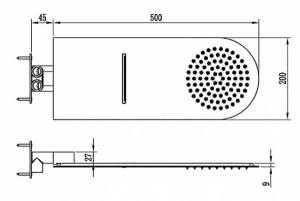 Верхний душ RGW Shower Panels SP-62