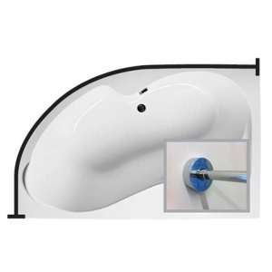 Карниз для ванны 1Marka Aura, 150х105