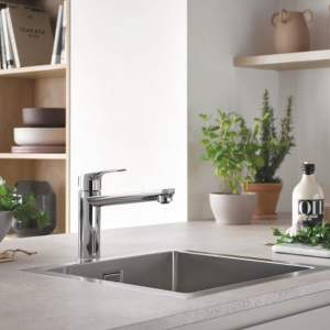 Смеситель для кухонной мойки Grohe Eurosmart 30463000 / 30463DC0, хром