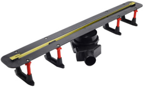 Душевой трап Pestan Confluo Slim Line 550 / 650 / 750 / 850 / 950 Gold PVD, 55 см