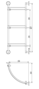 Полка Ledeme L3507-3