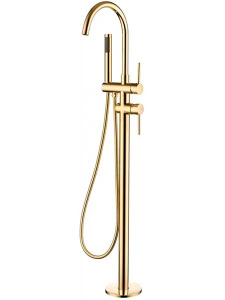Смеситель для ванны Grocenberg GB900GO / GB900MG / GB900GL, золото брашированное