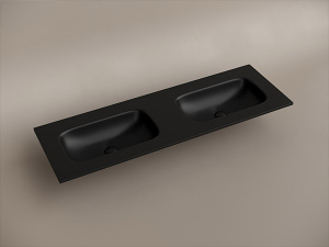 Умывальник CeramicaNova Grace CN7022MBwx / CN7023MBwx, 141х46, черный матовый