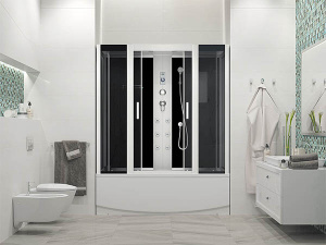 Душевая кабина Erlit ER4515TP-C4-RUS / ER4517TP-C4-RUS, 150x80, тонированный