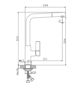 Смеситель для кухонной мойки Haiba HB70501-7