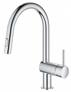 Смеситель для кухонной мойки Grohe Minta 32321002 / 32321DC2 с выдвижным изливом, хром