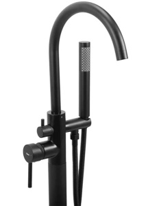 Смеситель для ванны Rea Mono black matt REA-B2714 напольный