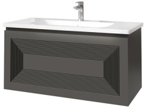 Тумба под умывальник Caprigo Modo Quarta 60 35711-SF019 / 80 35713-SF019 / 100 35715-SF019, 100, серый матовый