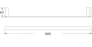 Держатель для полотенец Rose RG1717H