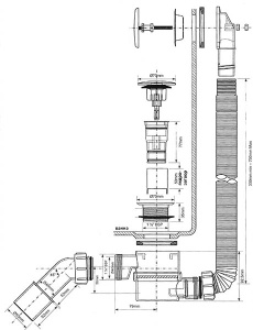 Сифон для ванны McAlpine MRB11-WH