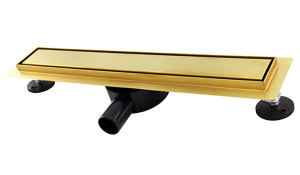 Душевой трап Roxen Supra Gold двусторонний под плитку, 60 см