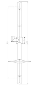 Душевая штанга Lemark LM8066C
