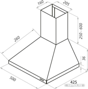 Кухонная вытяжка Schtoff Haus 50 (черный) фото 2