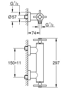 Смеситель для душа Grohe Atrio New 26003GL3