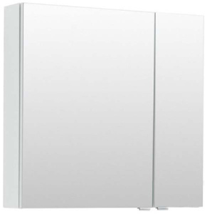 Шкаф-зеркало Aquanet Порто 70 / 80, 70х67, белый глянец