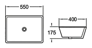 Умывальник SantiLine SL-3004, 55х40, белый