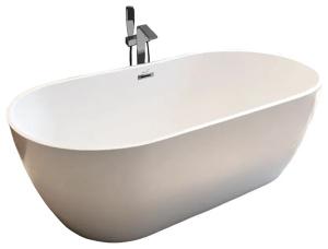 Акриловая ванна Cerutti Skye170, 170х75, белый