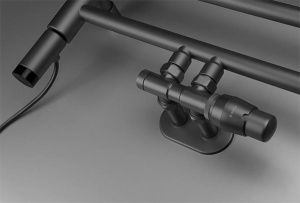 Полотенцесушитель Deante Silia Titanium AGI_DG31 / AGI_DG41 / AGI_DG51 электрический, 50х85 8 перекладин, титан