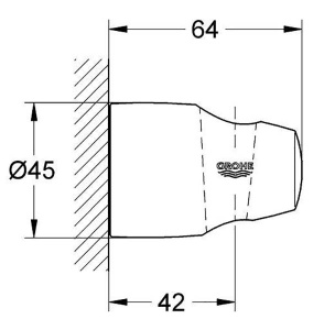 Держатель для душевой лейки Grohe Movario 28403000