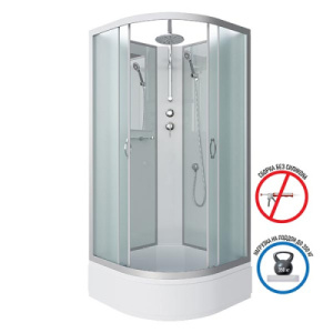 Душевая кабина Niagara Classic NG-3301-14BKT / NG-3302-14BKT, 100х100, матовый
